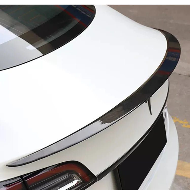 Carbon Fiber Body Kit Rear Spoiler Diffuser Side Skirt Front Bumper Lip Accessories For Tesla Model 3 Y 2018 2019 2016-2022