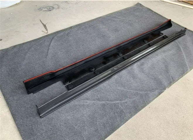 New! For Tesla Model S 2016 2017 2018 2019 2020 Real Carbon Fiber Bumper Front Lip Rear Diffuser Side Skirts Spoiler Body kit