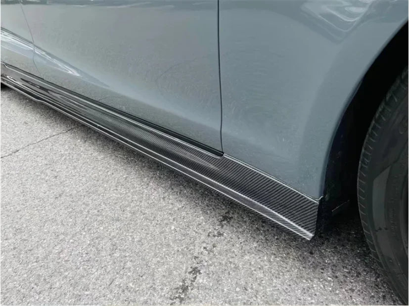 New! For Tesla Model S 2016 2017 2018 2019 2020 Real Carbon Fiber Bumper Front Lip Rear Diffuser Side Skirts Spoiler Body kit