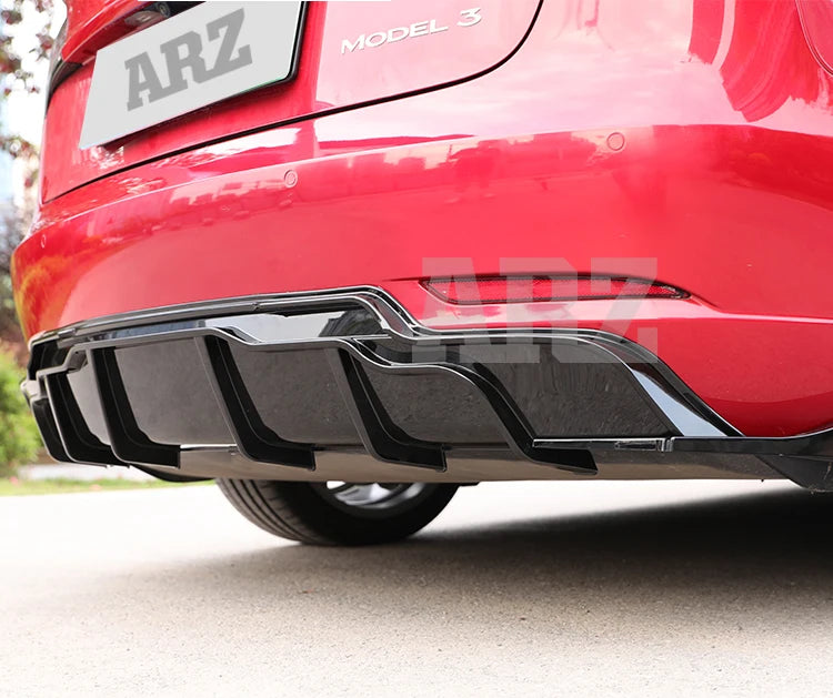 Carbon Fiber Body Kit Rear Spoiler Diffuser Side Skirt Front Bumper Lip Accessories For Tesla Model 3 Y 2018 2019 2016-2022