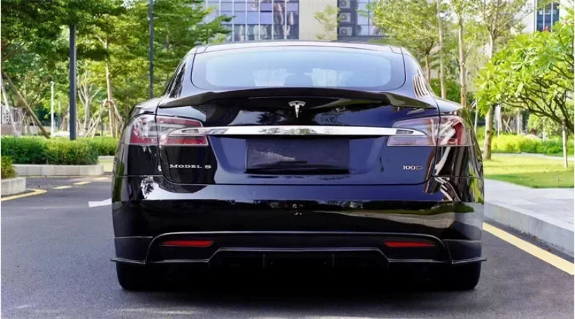 New! For Tesla Model S 2016 2017 2018 2019 2020 Real Carbon Fiber Bumper Front Lip Rear Diffuser Side Skirts Spoiler Body kit