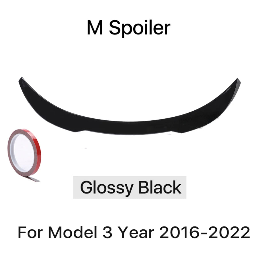 Carbon Fiber Body Kit Rear Spoiler Diffuser Side Skirt Front Bumper Lip Accessories For Tesla Model 3 Y 2018 2019 2016-2022