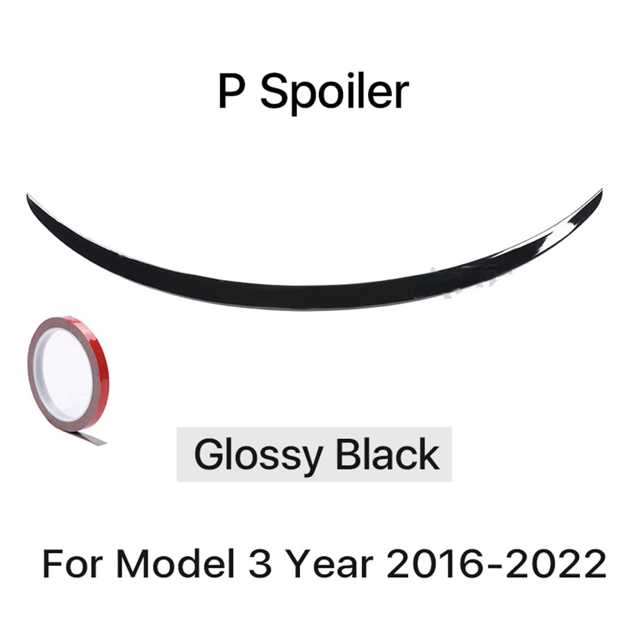 Carbon Fiber Body Kit Rear Spoiler Diffuser Side Skirt Front Bumper Lip Accessories For Tesla Model 3 Y 2018 2019 2016-2022