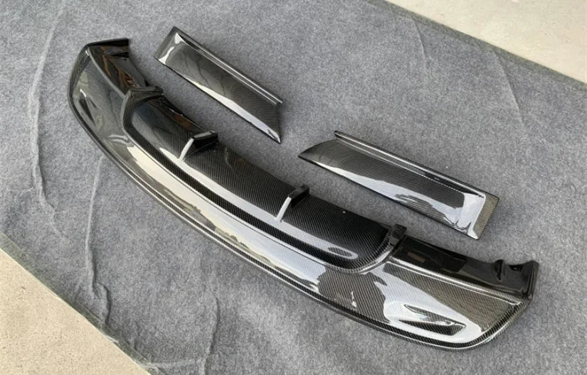 New! For Tesla Model S 2016 2017 2018 2019 2020 Real Carbon Fiber Bumper Front Lip Rear Diffuser Side Skirts Spoiler Body kit