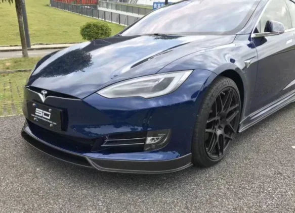 New! For Tesla Model S 2016 2017 2018 2019 2020 Real Carbon Fiber Bumper Front Lip Rear Diffuser Side Skirts Spoiler Body kit
