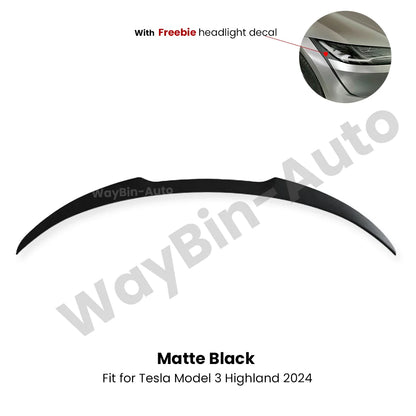 Model 3 Highland 2024 Front Lip For Tesla Model 3 Y AD Front Bumper Lip Glossy Black Carbon Spoiler Auto Body kits Tuning