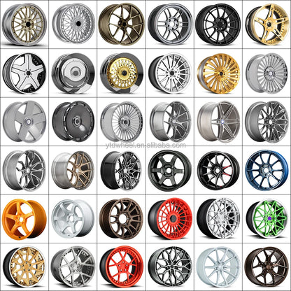 YTD Custom Luxury 16/17/18/19/20/21 Inch Polished Silver Forged Racing Car Wheels Rim 5x112/114.3/120 Alloy Passenger Car Wheels