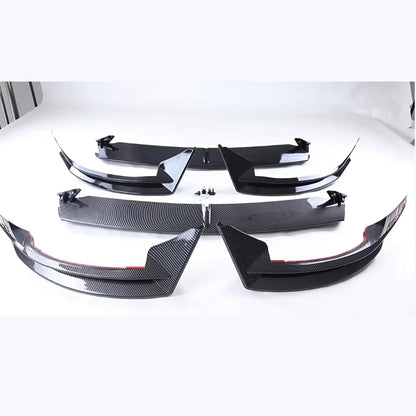 Model 3 Highland 2024 Front Lip For Tesla Model 3 Y AD Front Bumper Lip Glossy Black Carbon Spoiler Auto Body kits Tuning