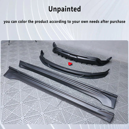 For Tesla 2024 Model3 highland Body Kit Bright black Rear Diffuser Spoiler Front Bumper Lip Side Skirt Refit Protect Accessories