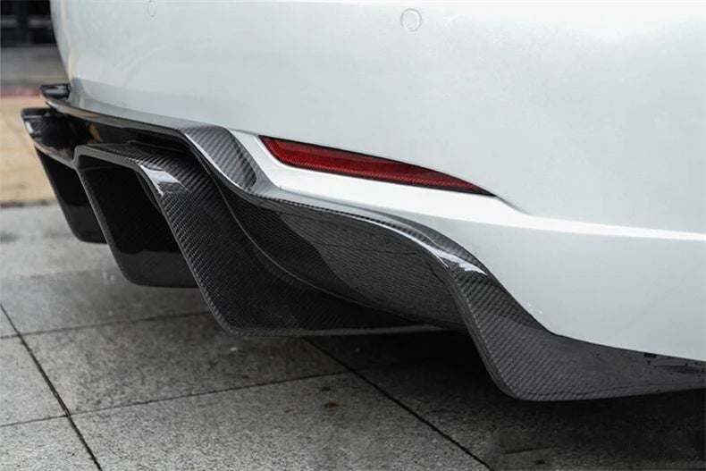 High Quality REAL Carbon Fiber For Tesla Model 3 2019 2020 2021 2022 2023 Front Lip Rear Diffuser Body Side Skirt Kit Spoiler